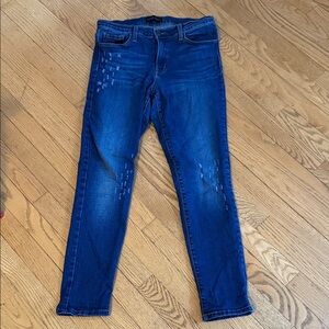 Flying Monkey Dark Blue Skinny Jeans with Faded Whiskering